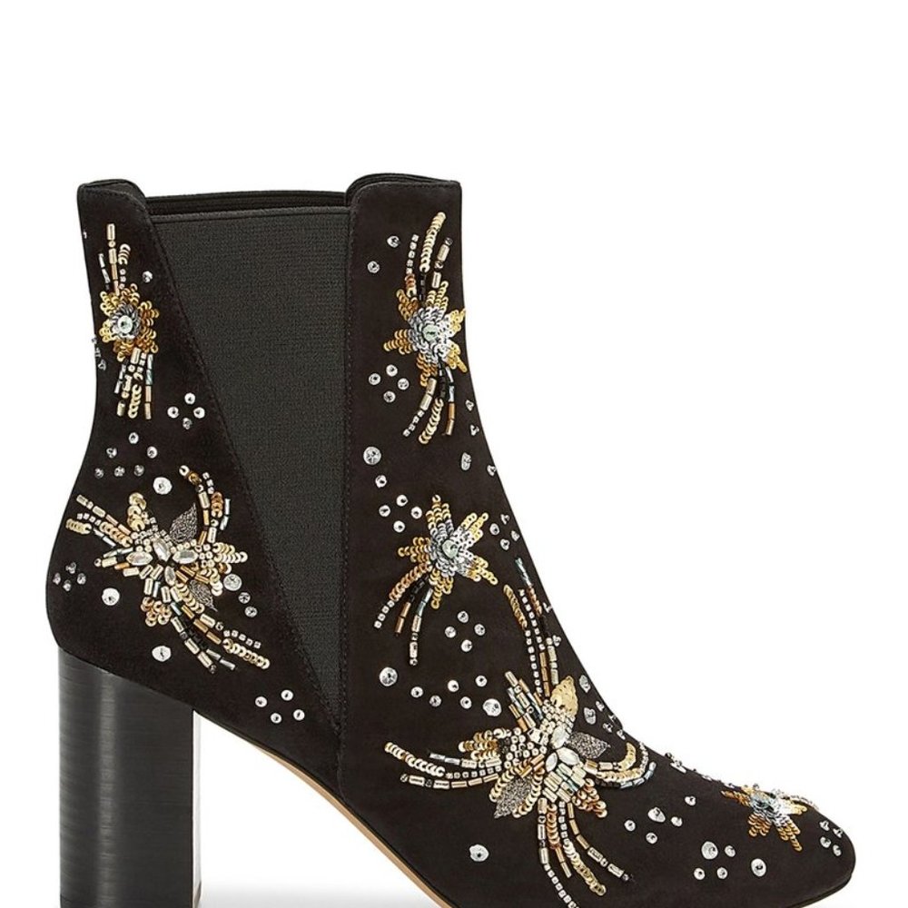 Rebecca Minkoff Serena Embroidery  Bootie SZ 10